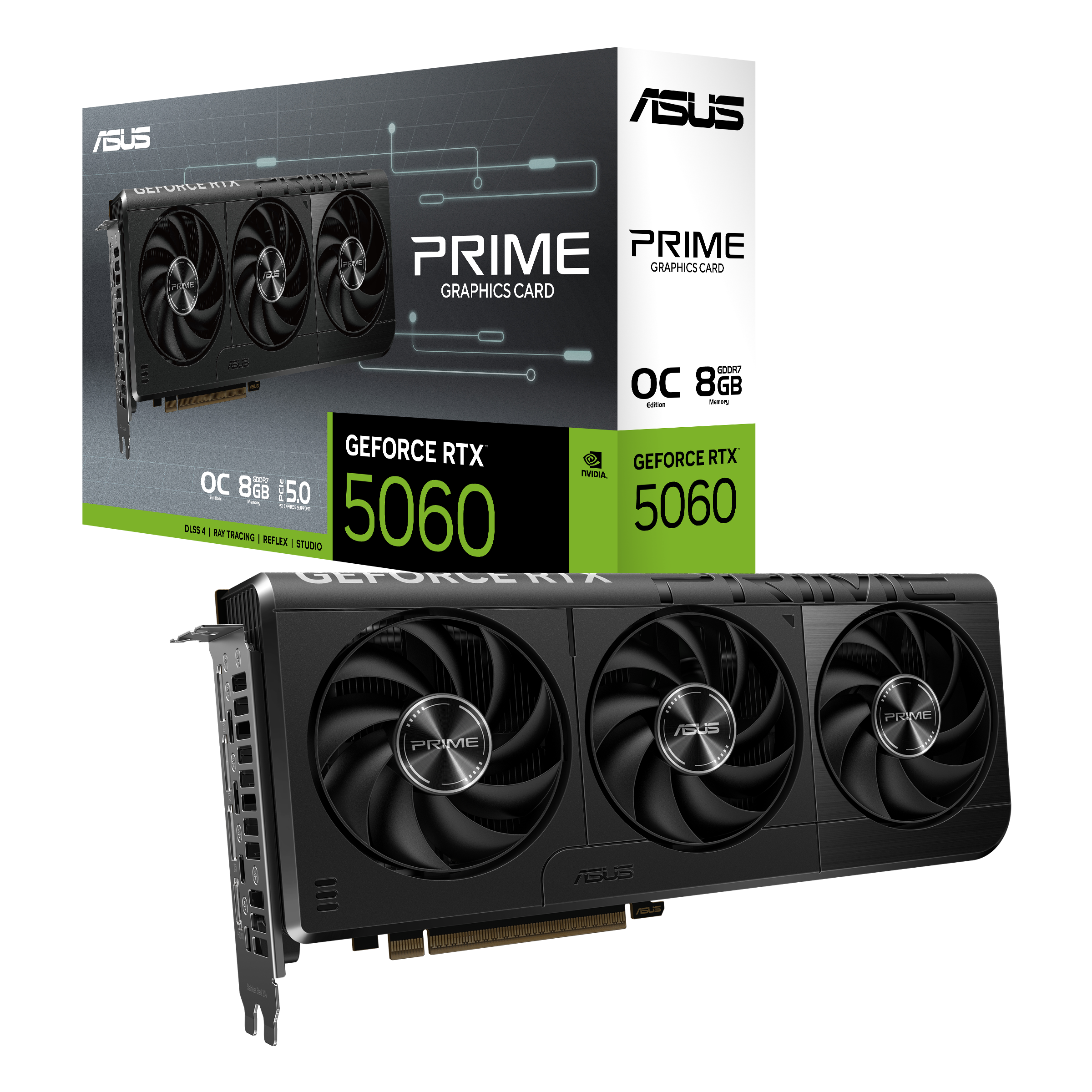 ASUS Prime GeForce RTX™ 5060 OC Edition 8GB GDDR7