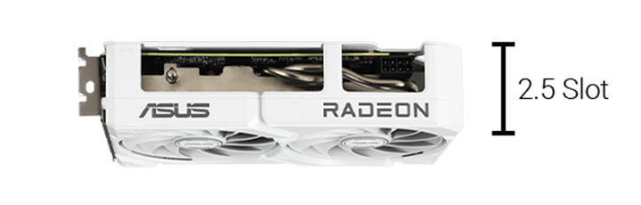 ASUS Dual RadeonTM RX 9060 XT 16GB GDDR6 White Edition