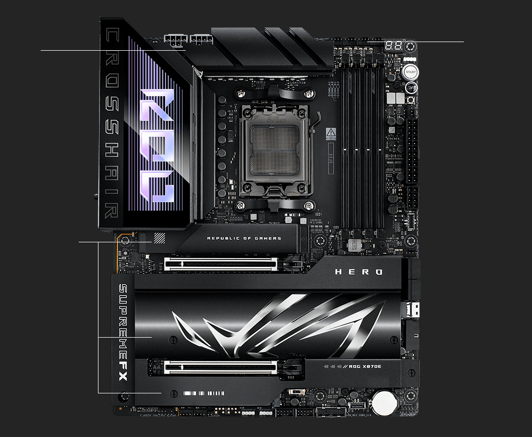 ROG CROSSHAIR X870E HERO | ROG Crosshair | Gaming マザーボード
