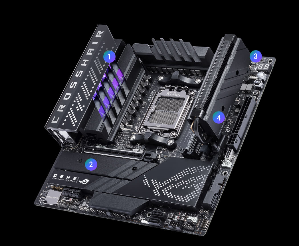 ROG CROSSHAIR X670E GENE | ROG Crosshair | Gaming マザーボード