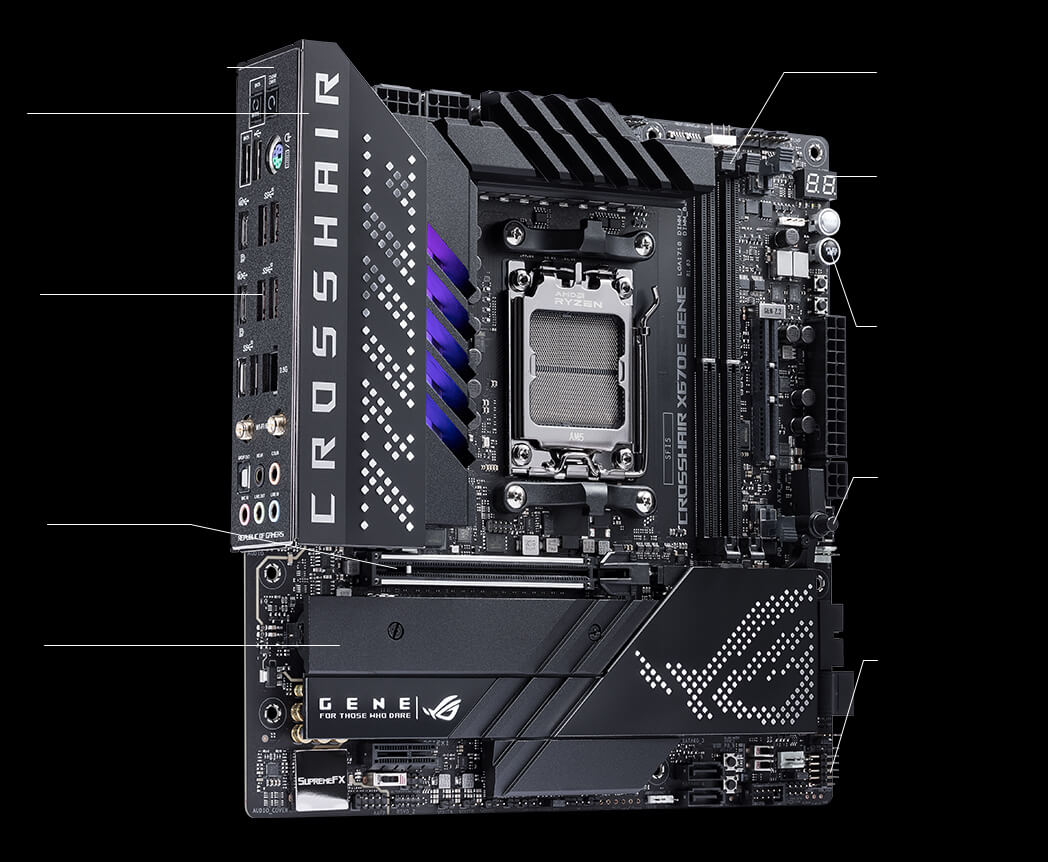 ROG CROSSHAIR X670E GENE | ROG Crosshair | Gaming マザーボード