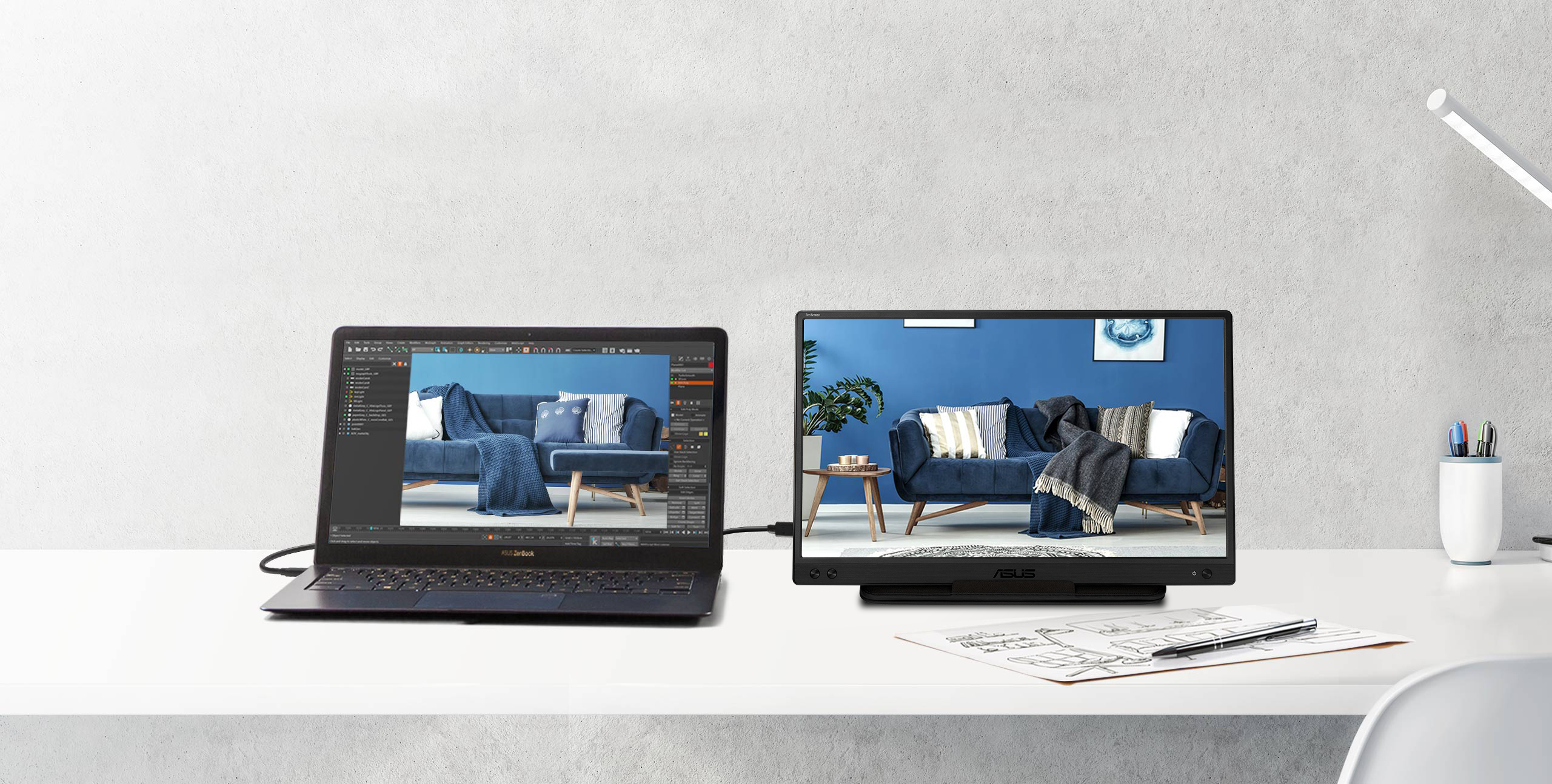 ASUS ZenScreen MB166C｜モニター｜ASUS 日本