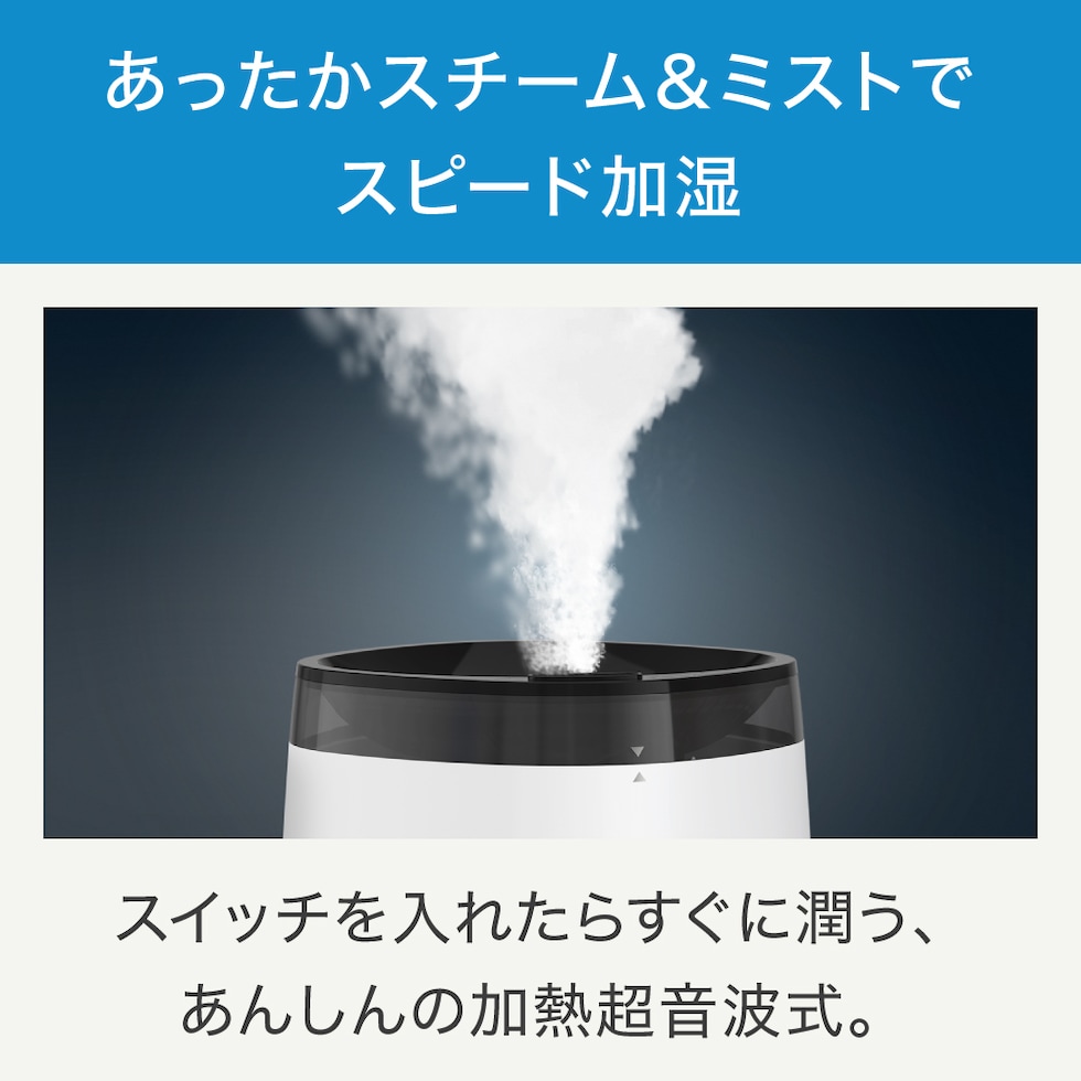 dショッピング |ティファール 加熱超音波式加湿器 スチームアンド