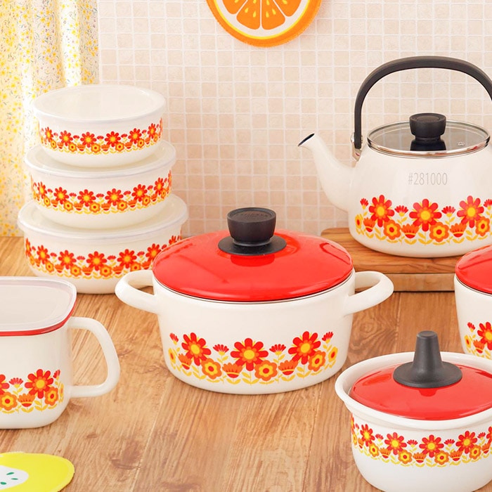 dショッピング |富士ホーロー 両手鍋 メモリーズ 20cm キャセロール