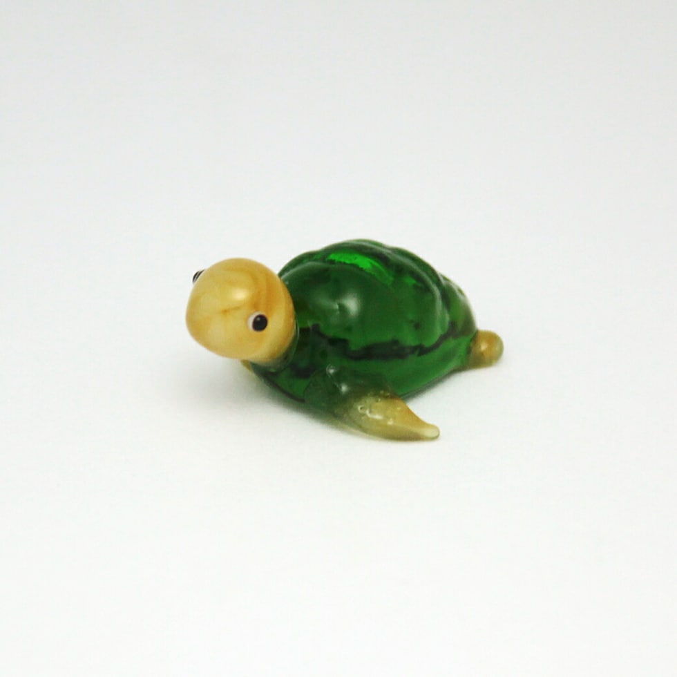 dショッピング |【ガラス細工】 ウミガメ（海亀） 亀 カメ かめ 海ガメ