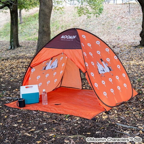 dショッピング |ムーミン ワンタッチテント フルクローズ 公園 1人用 2