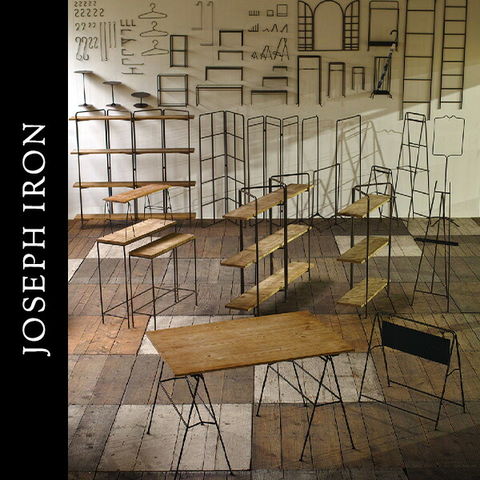 dショッピング |JOSEPH IRON ジョセフアイアン 4段ワイドシェルフ W160