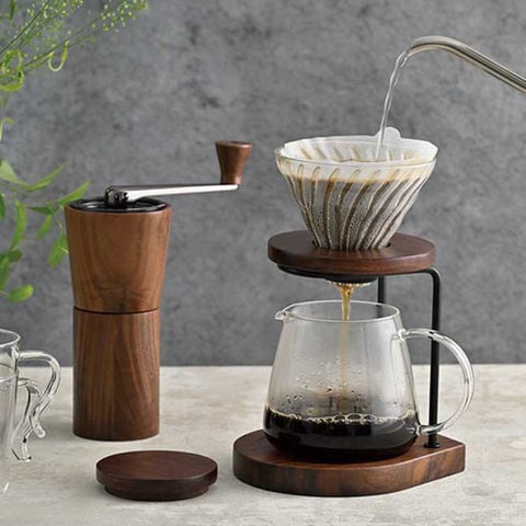 dショッピング |送料無料 HARIO ハリオ ウォールナットウッドシリーズ