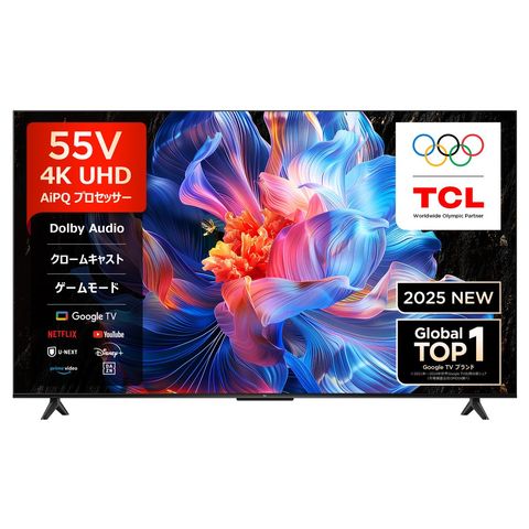 dショッピング |TCL 55型 液晶テレビ 4K対応 P6K GoogleT搭載 YouTube