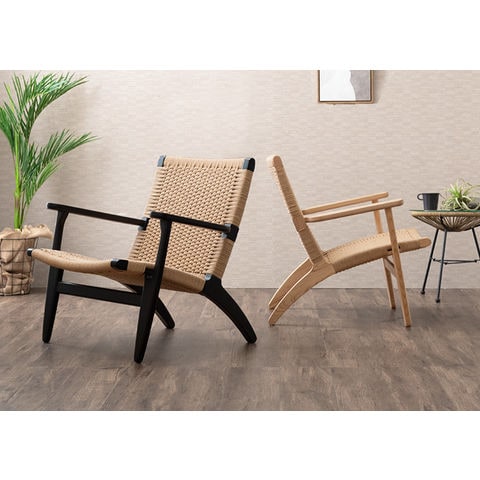 dショッピング |【即納】 ペーパーコード ラウンジチェア アッシュ