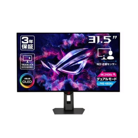 dショッピング |ゲーミングモニター ASUS 31.5型有機EL 4K WOLEDパネル