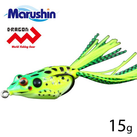 dショッピング |マルシン CHASE フロッグ ルアー グリーンイエローTG