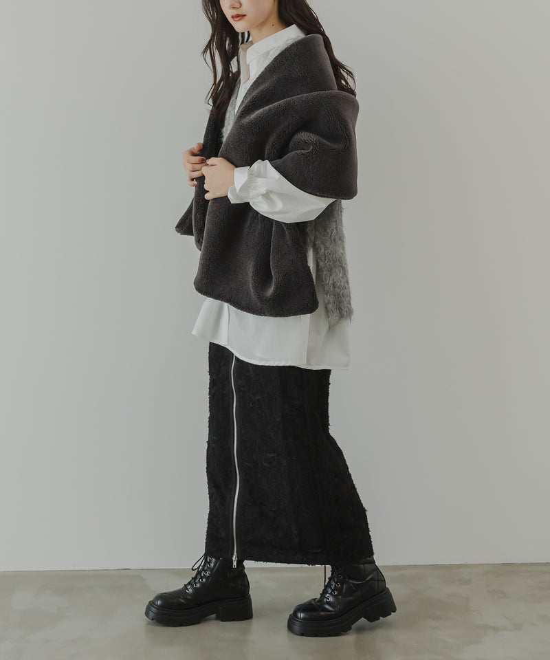 フリンジジャガードジップスカート – レディースファッション通販の夢