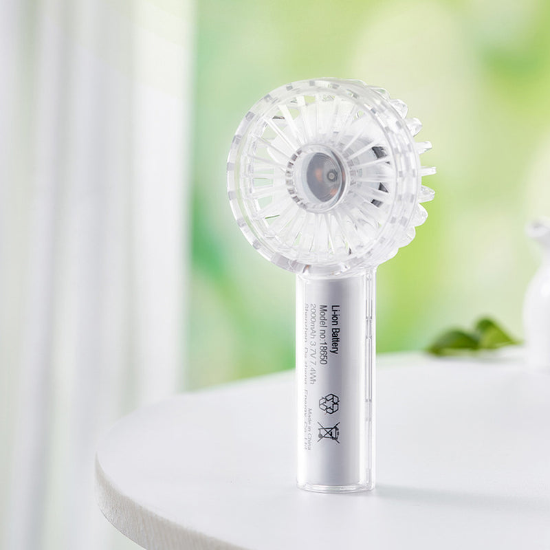 クリアハンディポケットミニファン 【スケルトン】【扇風機】【バック