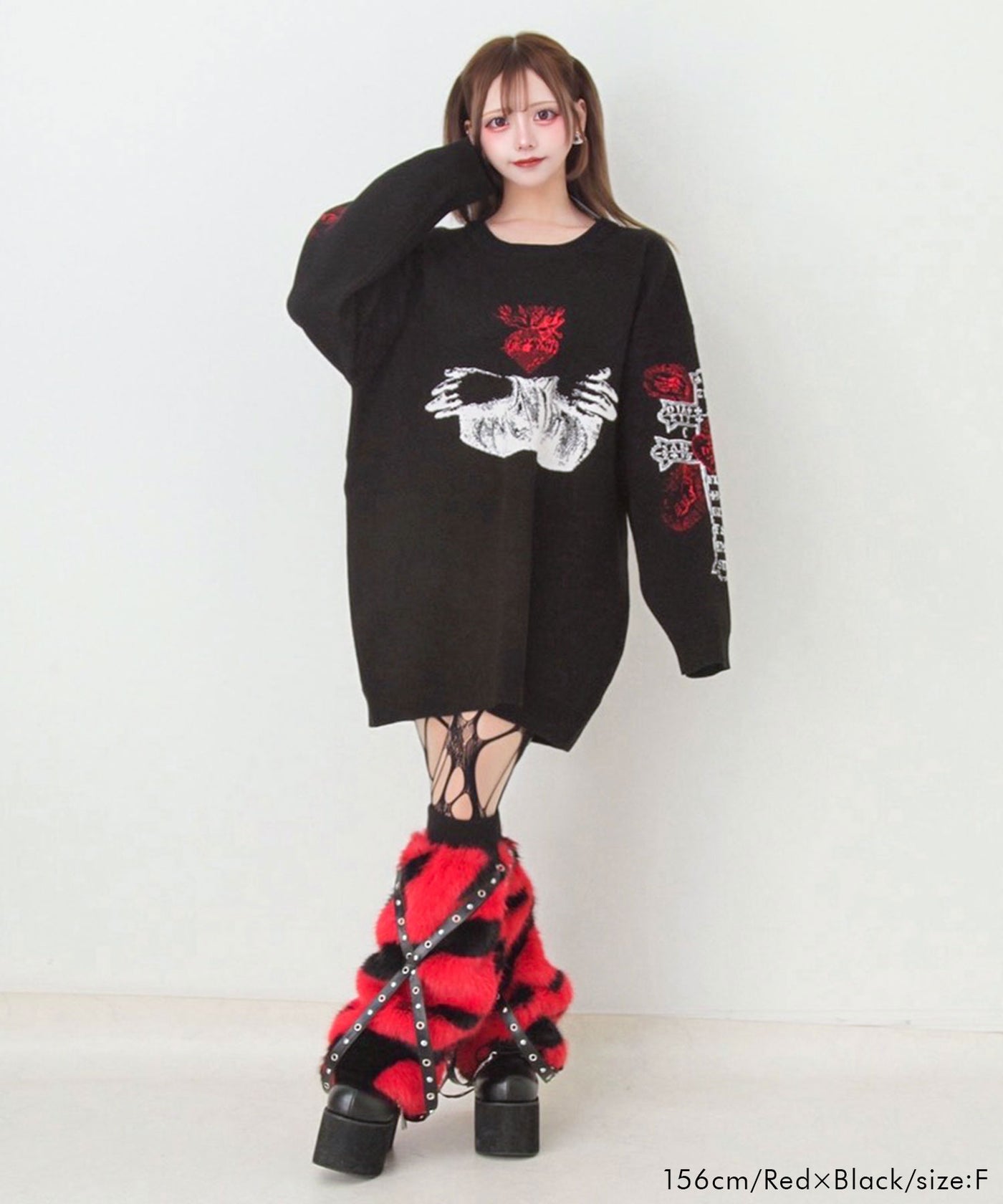 スタッズクロスブレードファーレッグウォーマー – レディース