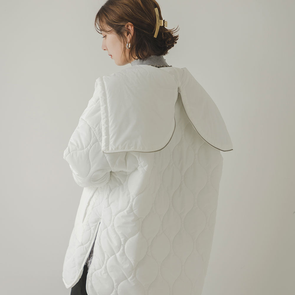 2WAYフードキルティングジャケット – レディースファッション通販の夢