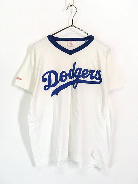 古着 80s USA製 MLB Los Angeles Dodgers ドジャース Tシャツ L 古着