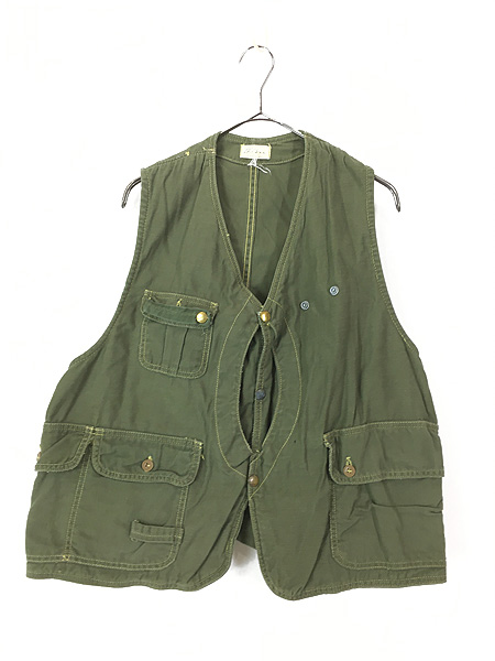 古着 60s LL Bean ハーフムーン ポケット コットン キャンバス