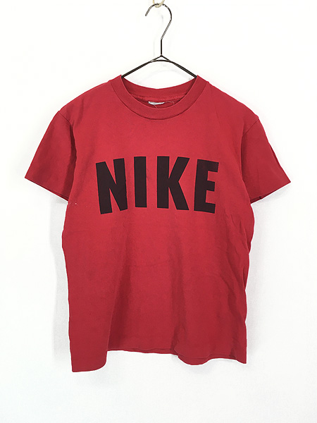 レディース 古着 90s NIKE BIG ロゴ ワンポイント プリント Tシャツ M