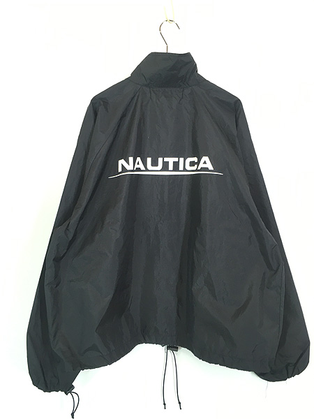 古着 90s NAUTICA COMPETITION 両面 ロゴ プリント ナイロン