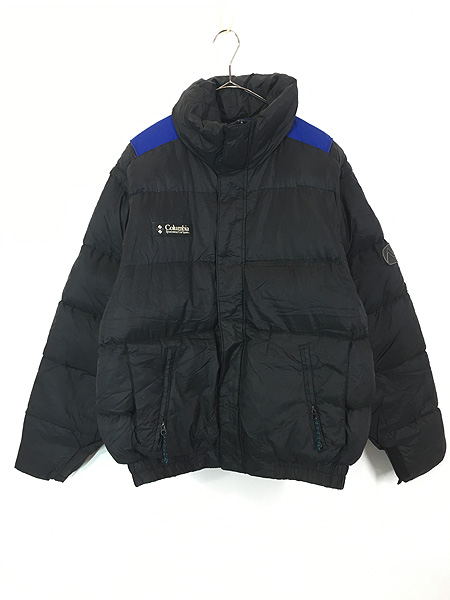 古着 90s Columbia 「ASCENT」 ラバーパッチ 2way ダウン ジャケット