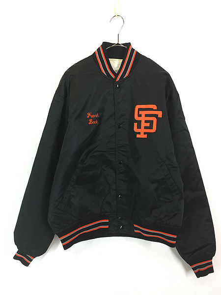 古着 80s USA製 MLB San Francisco Giants ジャイアンツ 光沢 サテン