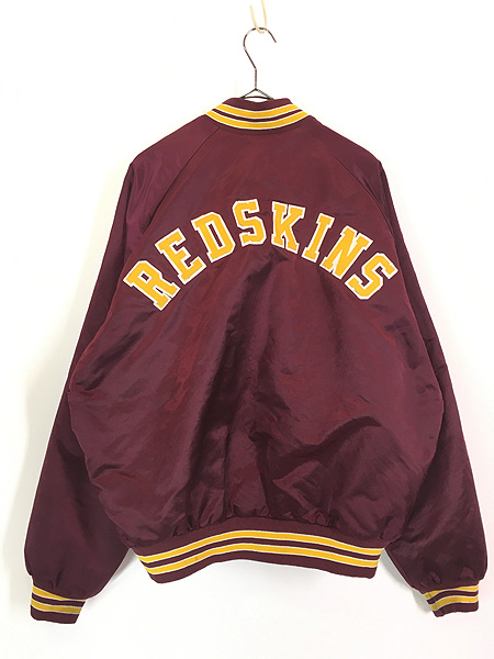 古着 90s NFL Washington Redskins レッドスキンズ 光沢 サテン