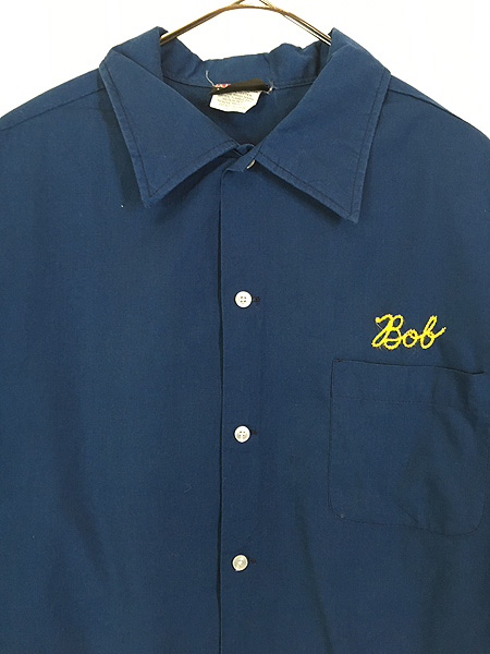 古着 80s USA製 Hilton 「Gold Star Post 505」 コットン ボーリング