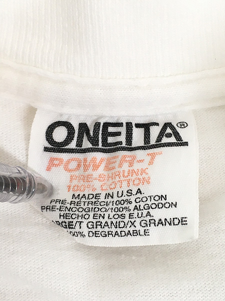 古着 90s USA製 猫 ネコちゃん モノクロ アニマル アート Tシャツ XL