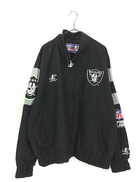 古着 90s NFL Oakland Raiders レイダース ナイロン ジャケット XL