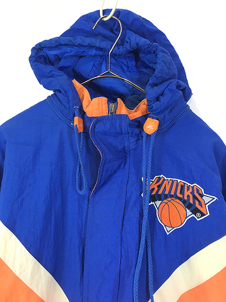 古着 90s NBA New York Knicks ニックス 2way パデット ナイロン