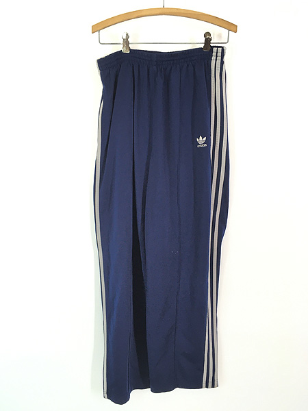古着 90s adidas 3ライン センタープリーツ ジャージ トラック パンツ