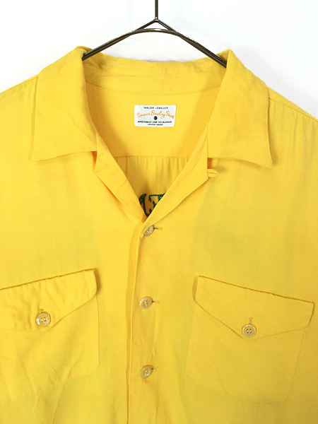 古着 50s USA製 Service Bowling Shirt 豪華 フリーメイソン シュ