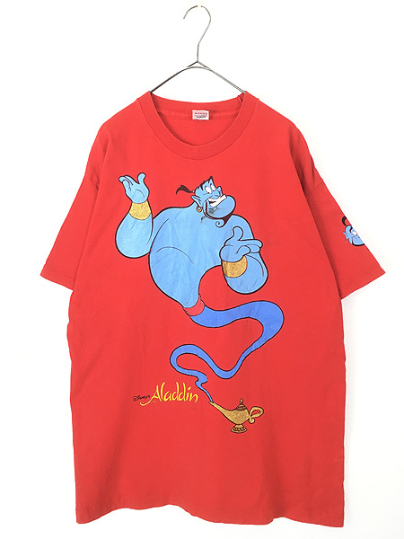 古着 90s USA製 Disney Aladdin アラジン ジーニー BIG プリント T
