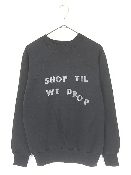 古着 80s USA製 Steinwurtzel 「SHOP TIL WE DROP」 ステンシル