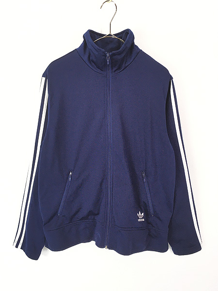 古着 90s adidas トレフォイル ロゴ 刺しゅう 3ライン リブなし