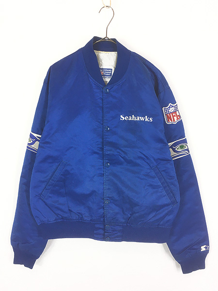 古着 80s USA製 NFL Seattle Seahawks シーホークス パデット 光沢