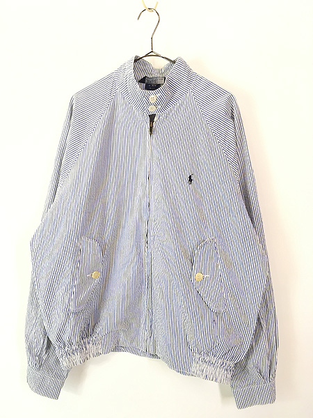 古着 90s Canada製 Polo Ralph Lauren 名作 G-9 タイプ シアサッカー