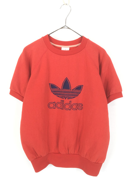 古着 90s adidas BIG トレフォイル Tシャツ 白 L位 古着【30off