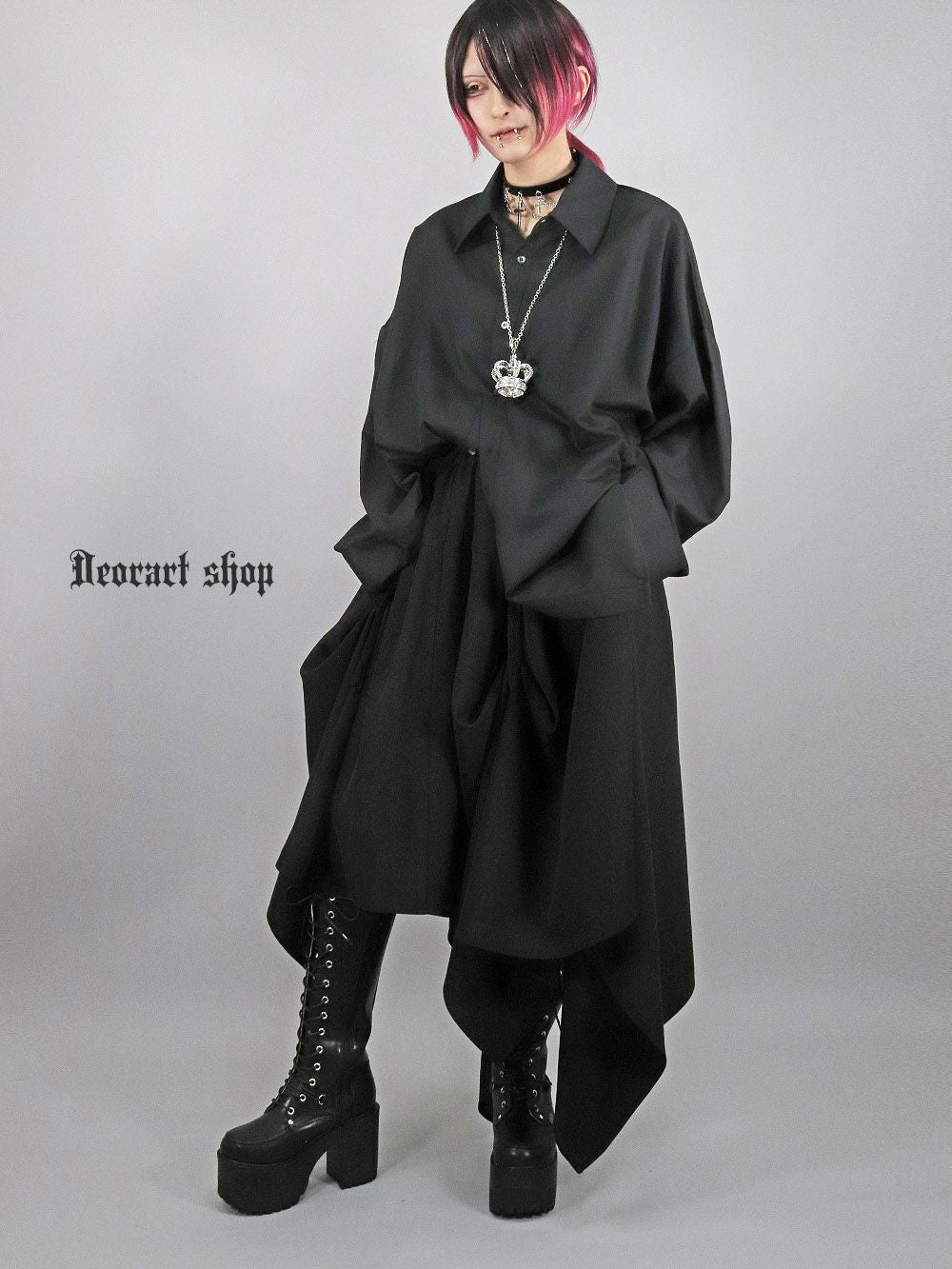 DRT2738 【GOTH CHINA】[無地] アジャスタ付 変形ユニセックス
