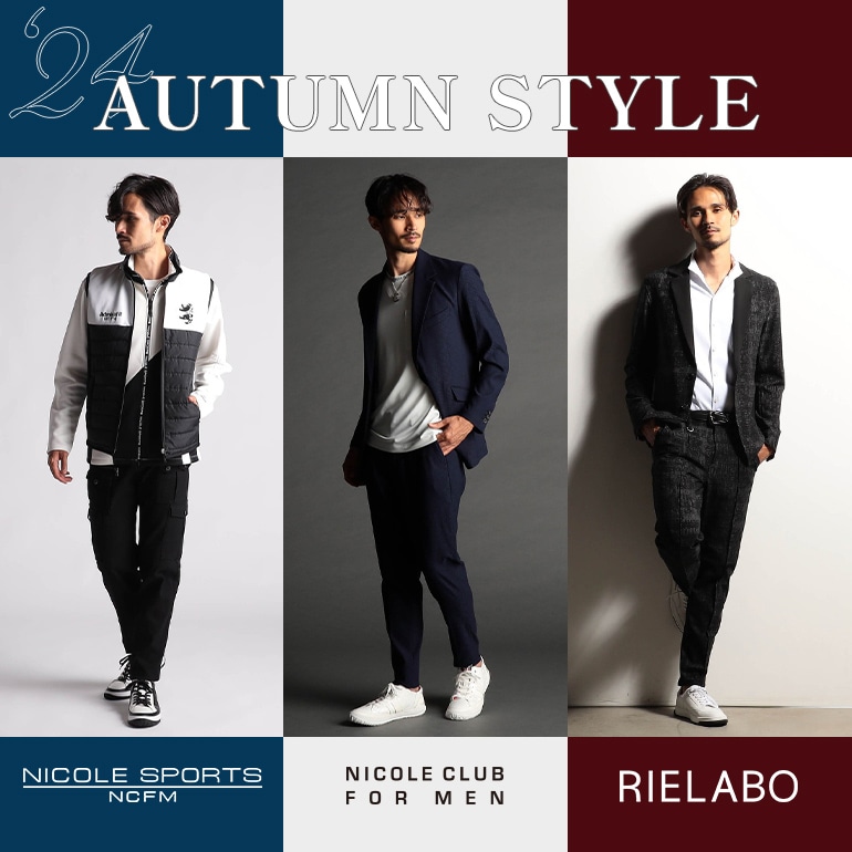 NICOLE CLUB FOR MEN 2024 Autumn Style | NICOLE ONLINE SHOP (ニコル