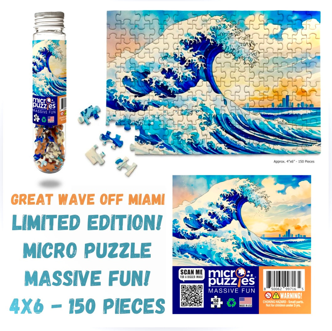 Great Wave Off Miami Micro Puzzle - Limited Edition! – Dual Brain