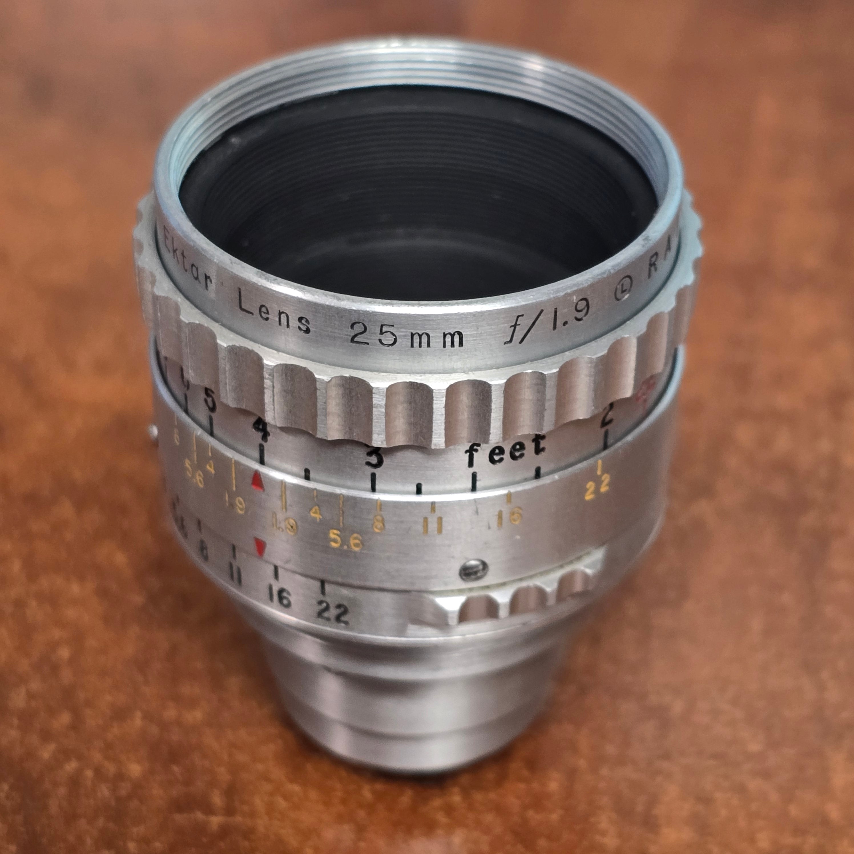 Kodak Cine Ektar II 25mm f1.9 Lens S-Mount S# RA134 – Du-All Camera