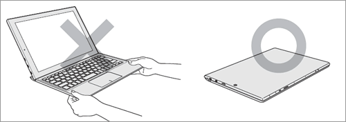 キーボードドックを取り付け/取りはずす方法＜dynaPad N72、NZ72、S92
