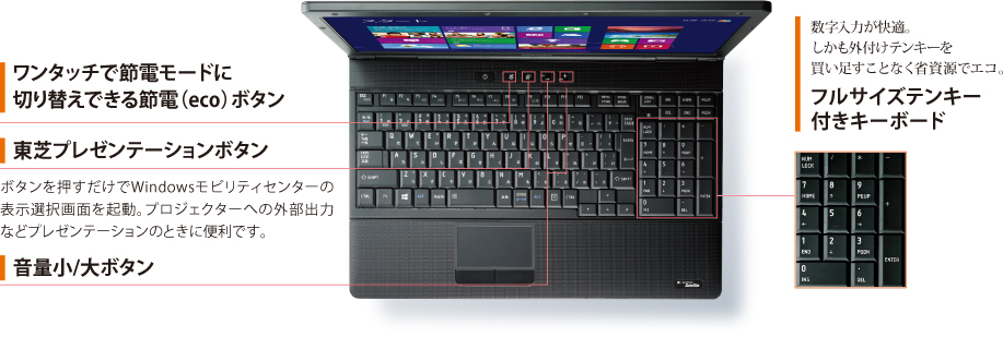 ビジネスノートPC dynabook Satellite B552 トップ/ラインアップ