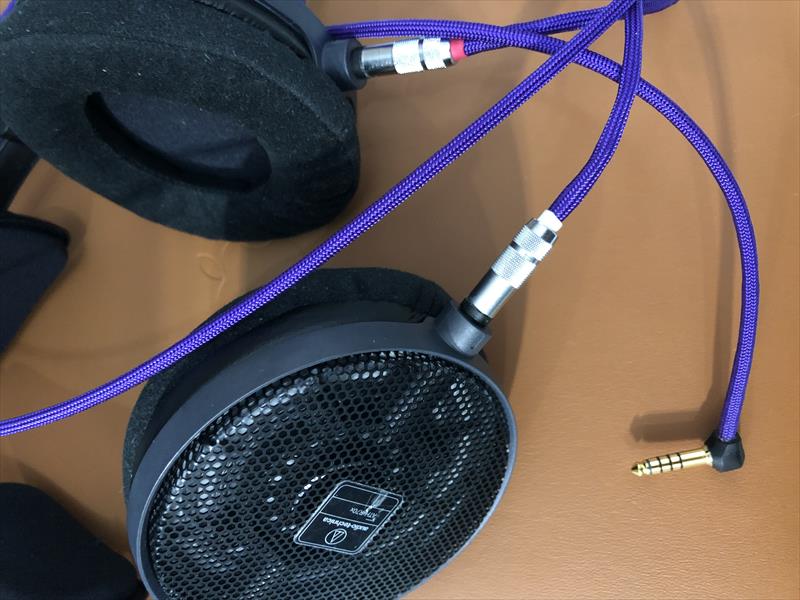 audio-technica ATH-R70x用 4.4mm5極バランスケーブル Mogami2799