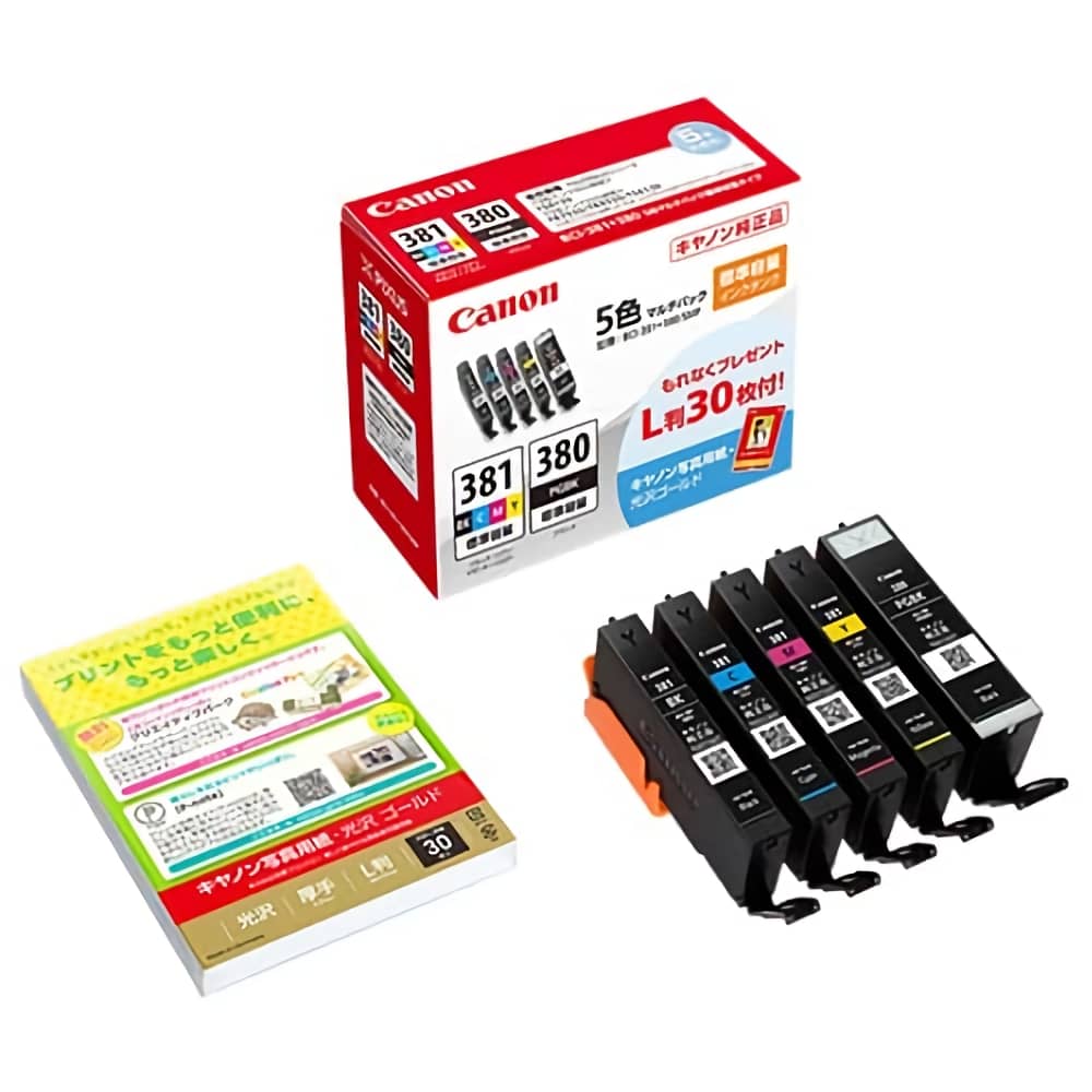 激安価格 BCI-381+380/5MP 5色マルチパック キヤノン Canon 純正インク