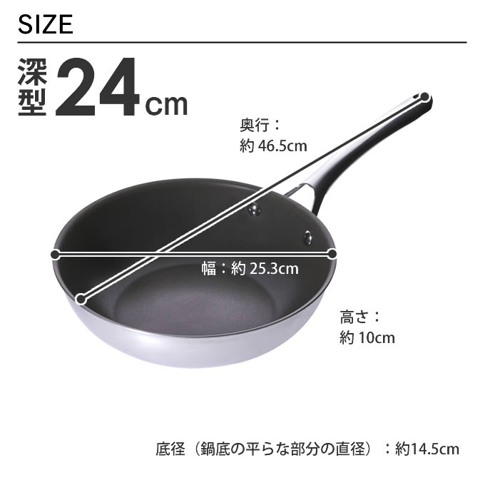 Corelle Wok pan コレール フライパン 24cm 深型
