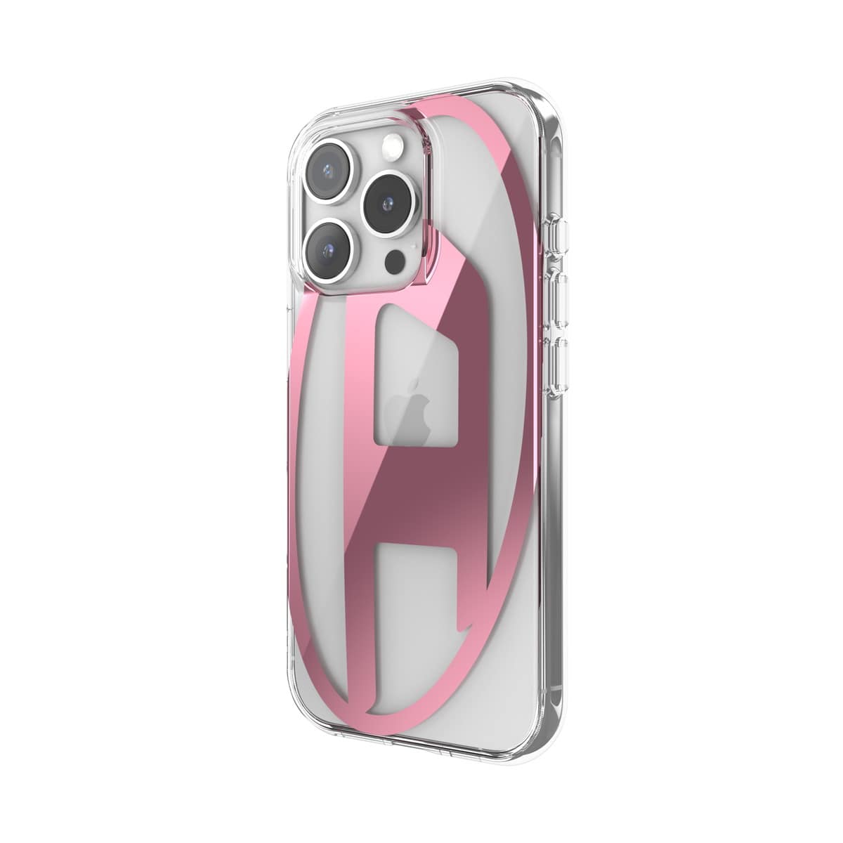 iPhone 16 Proケース Oval D Mirror Clear クリア/ピンク