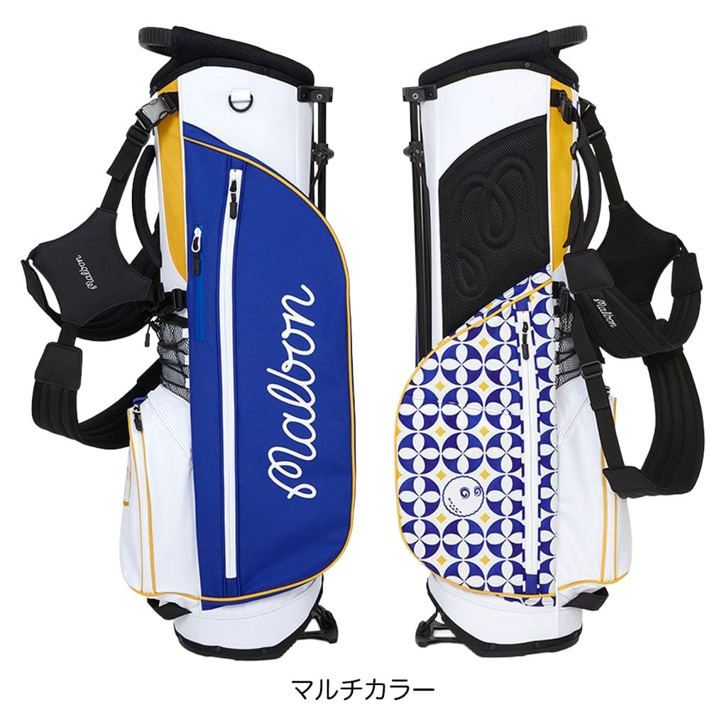 超人気☆Malbon Golf マルボン ゴルフ キャディバッホワイト09 Amazon